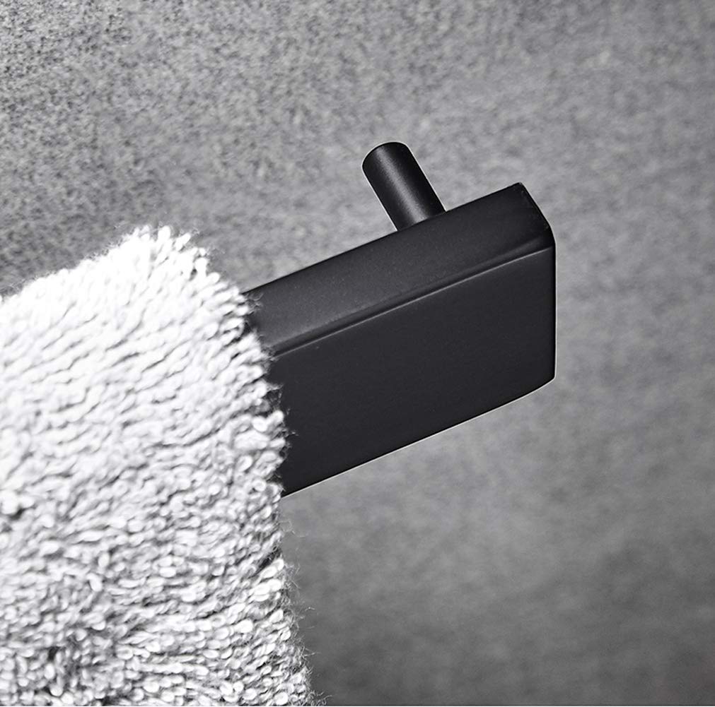 Towel Rack  Hand Towel Ring Holder SUS304 Stainless Steel  Hardware Set Towel Bar for Bathroom  Kitchen  Cabinet in Hotel or Home  Matte Black & Wall Mounted